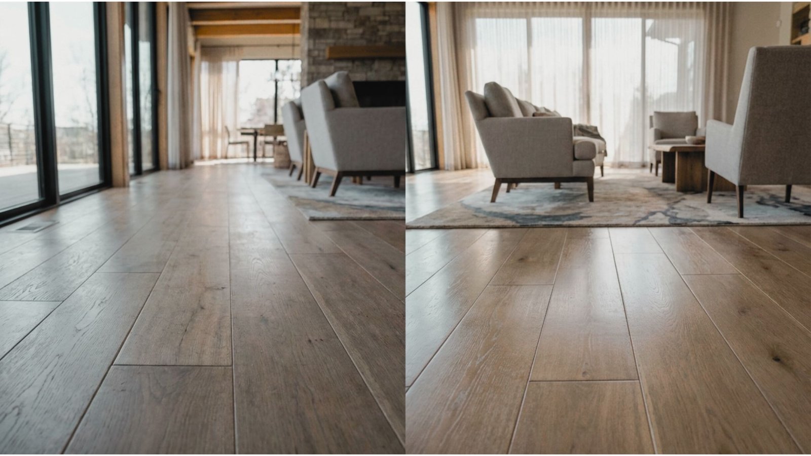 Image shows the screen and recoat hardwood floor.