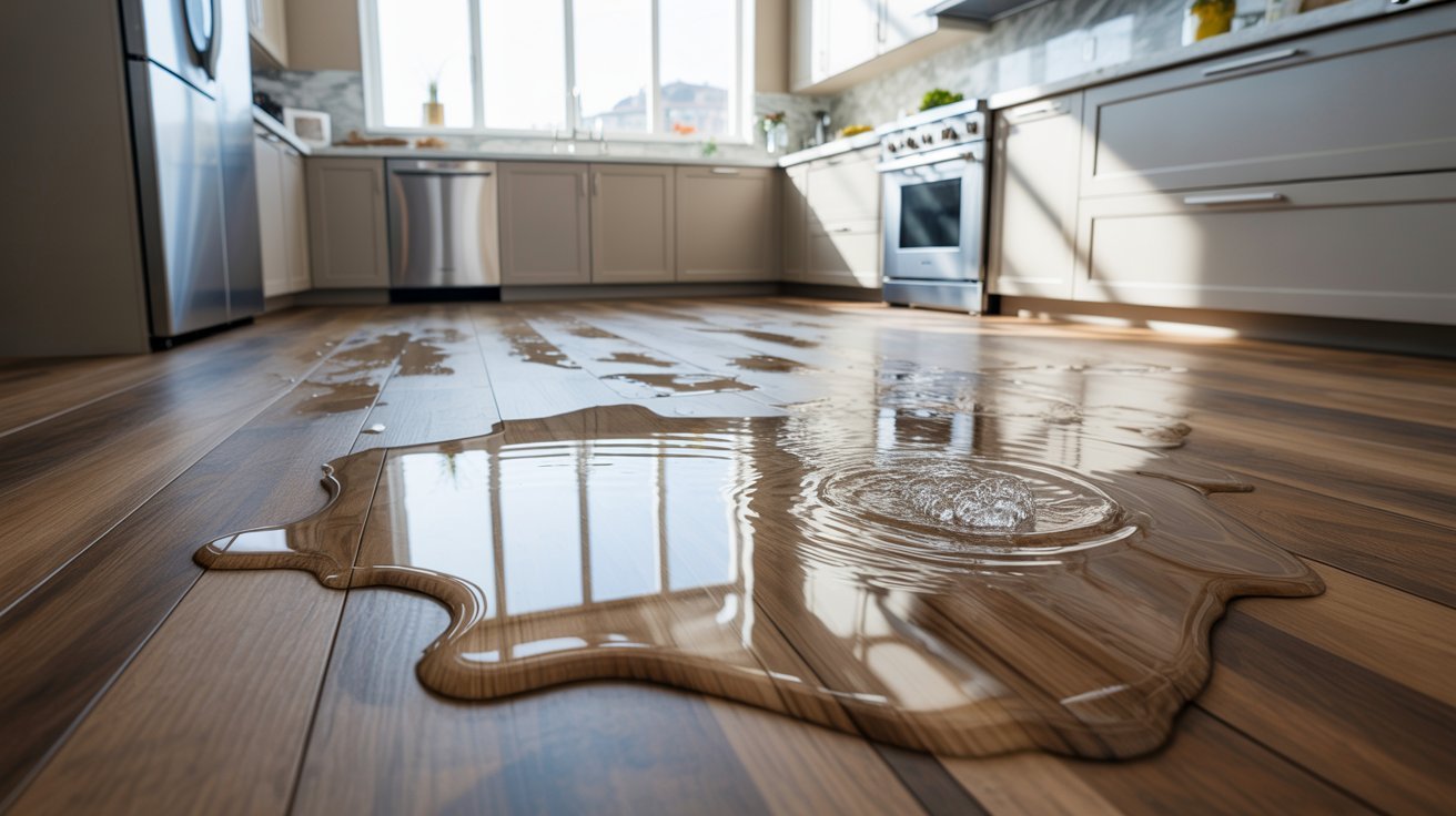 Waterproof low maintenance flooring handling spills without damage.