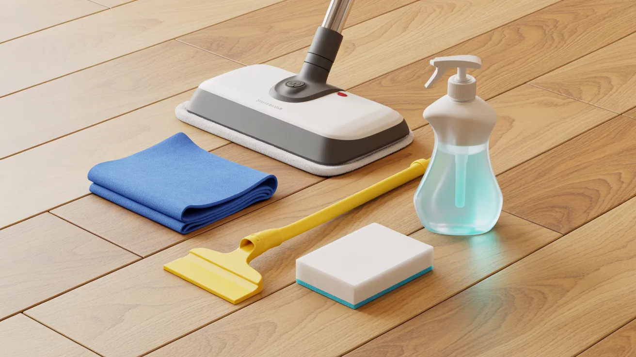 Safe cleaning products for removing paint from vinyl floors.