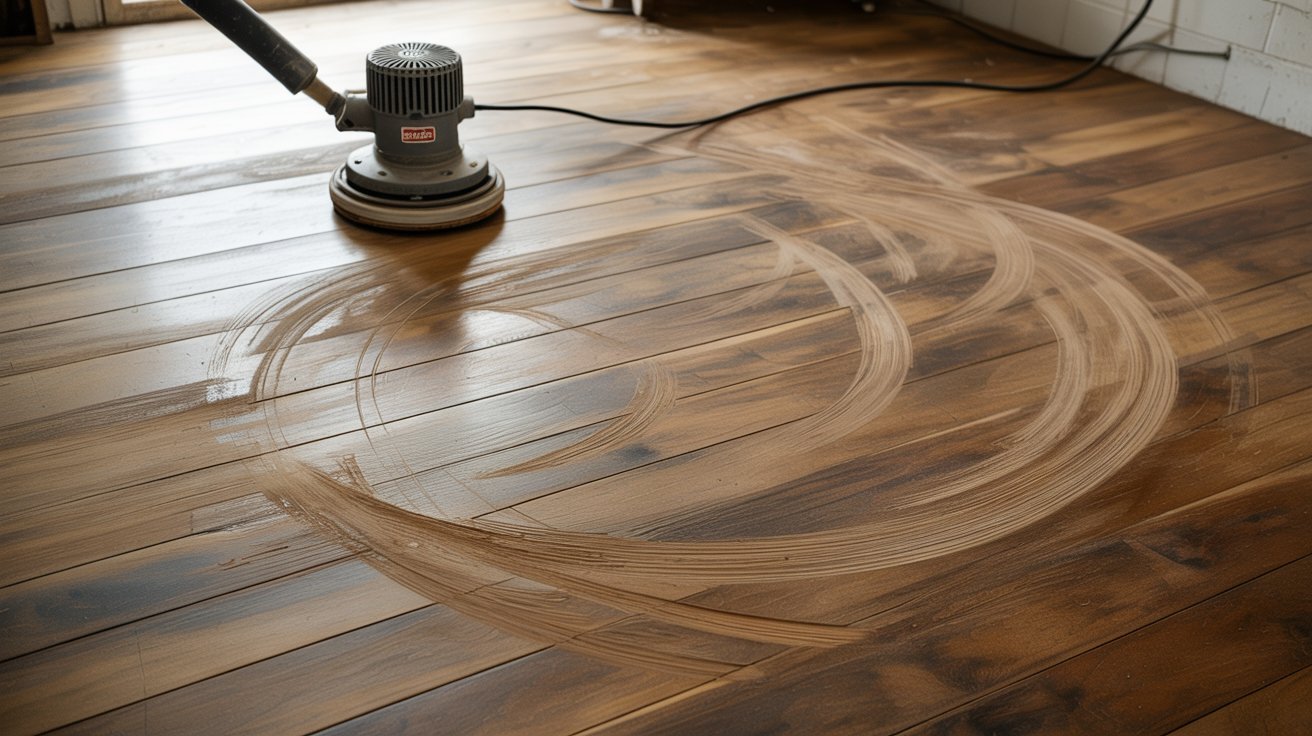 Common mistakes made while buffing hardwood floors.