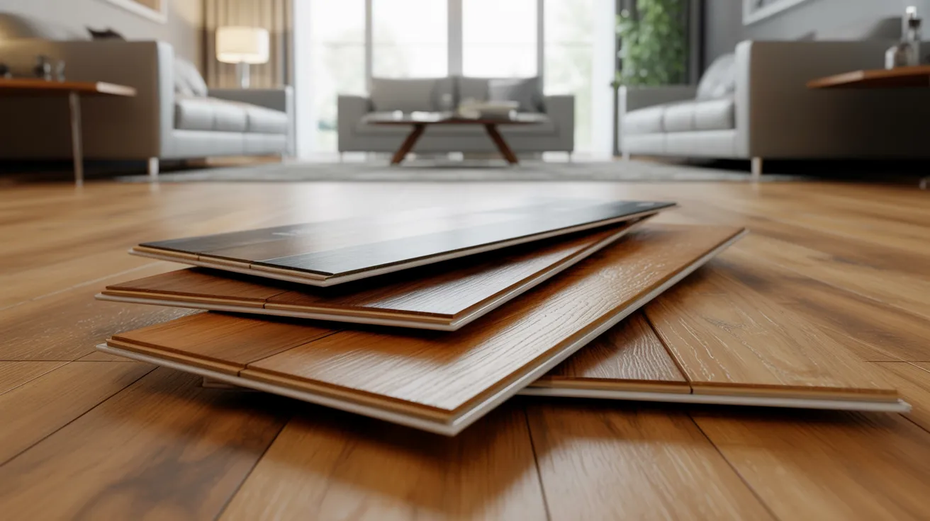 Laminate flooring acclimating inside a home before installation