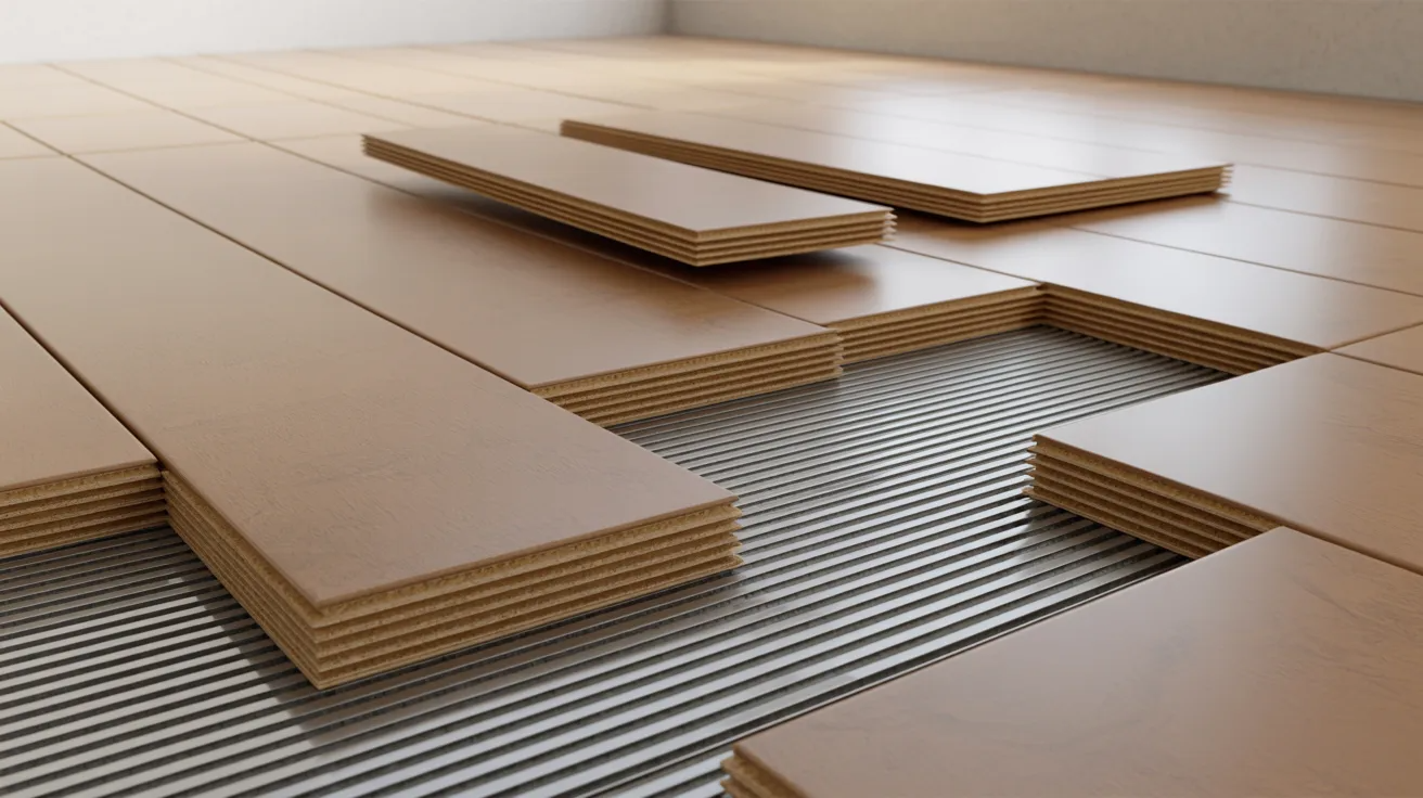 Engineered subfloor panels with tongue-and-groove edges locking together during installation for improved moisture resistance and floor stability