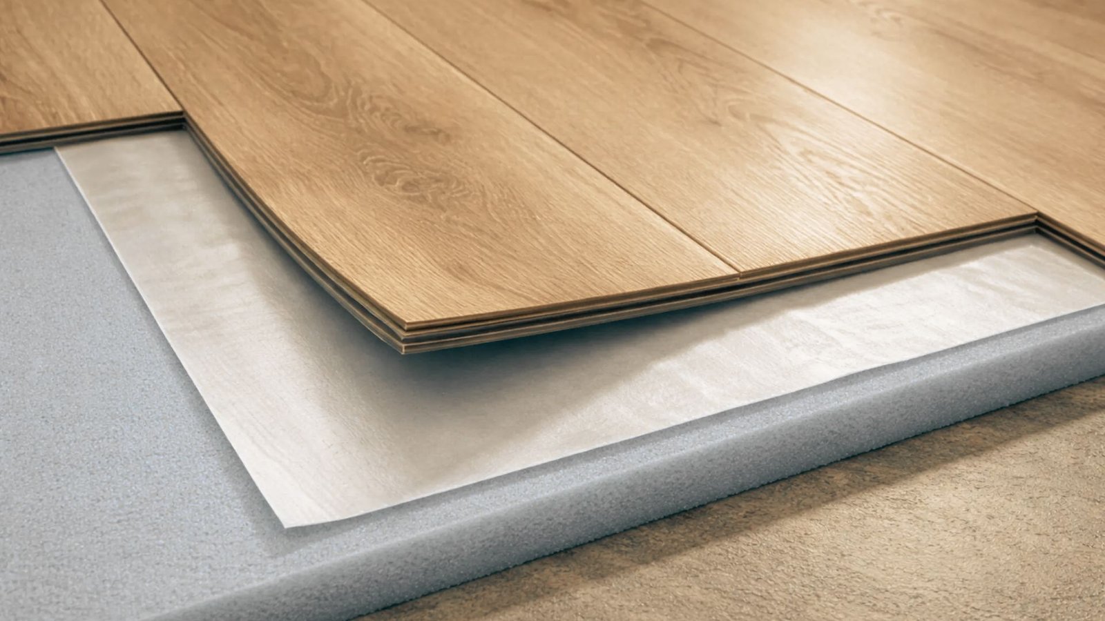 Image showing the thickness of vinyl flooring.