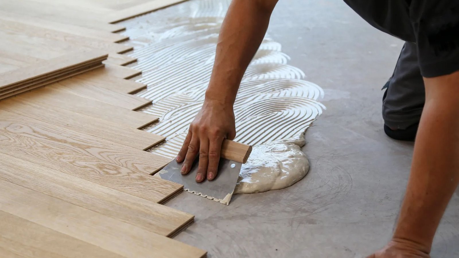 Hardwood flooring installation material