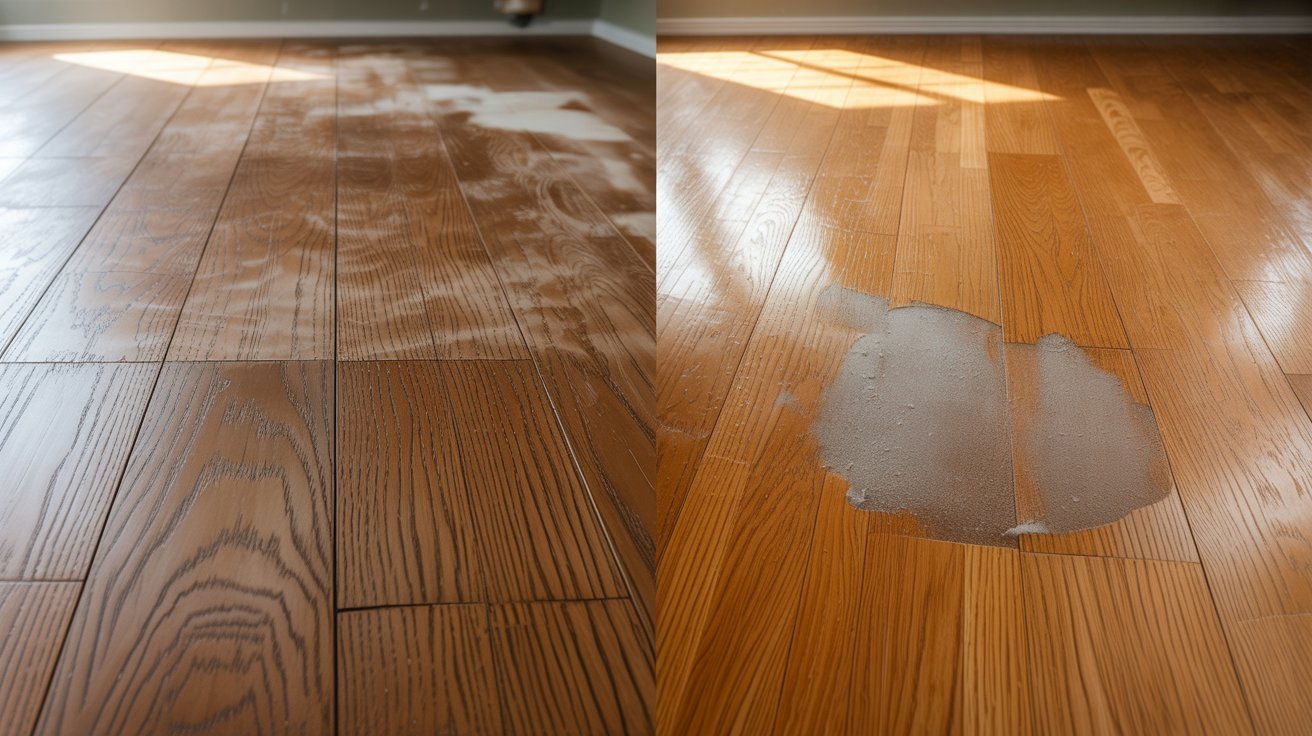 Common hardwood floor refinishing mistakes and finish problems.