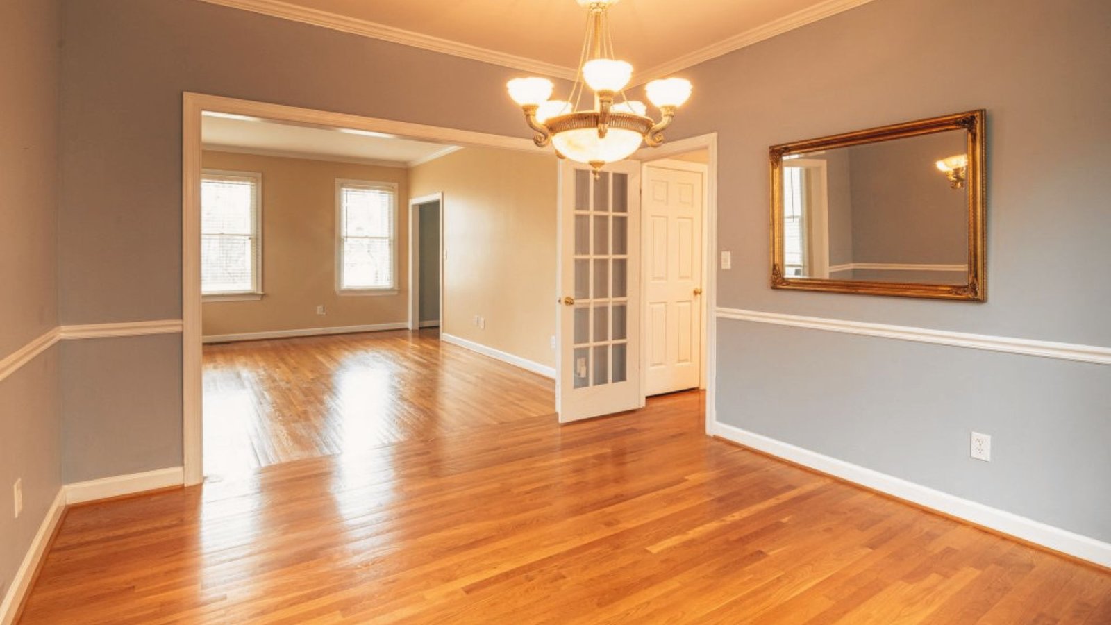 Image showing Modern home with wood flooring